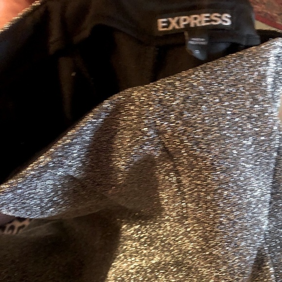 Express Gray Sparkly Schoolgirl Skater Circle Mini Skirt Skirt Size 2 - Picture 6 of 7